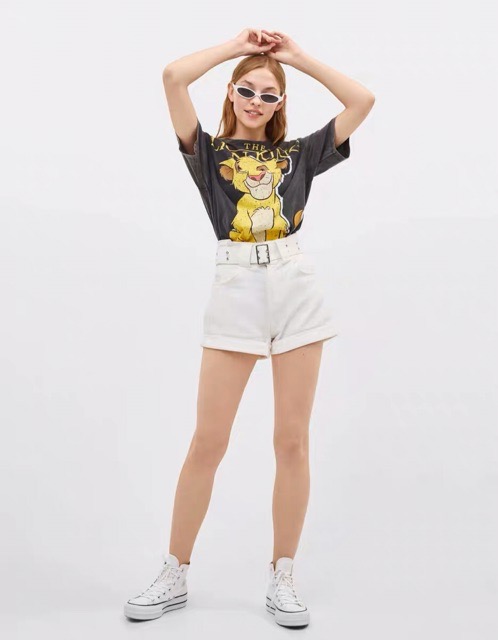 เสื้อยืดแฟชั่นสกรีนลายการ์ตูนน่ารักๆ