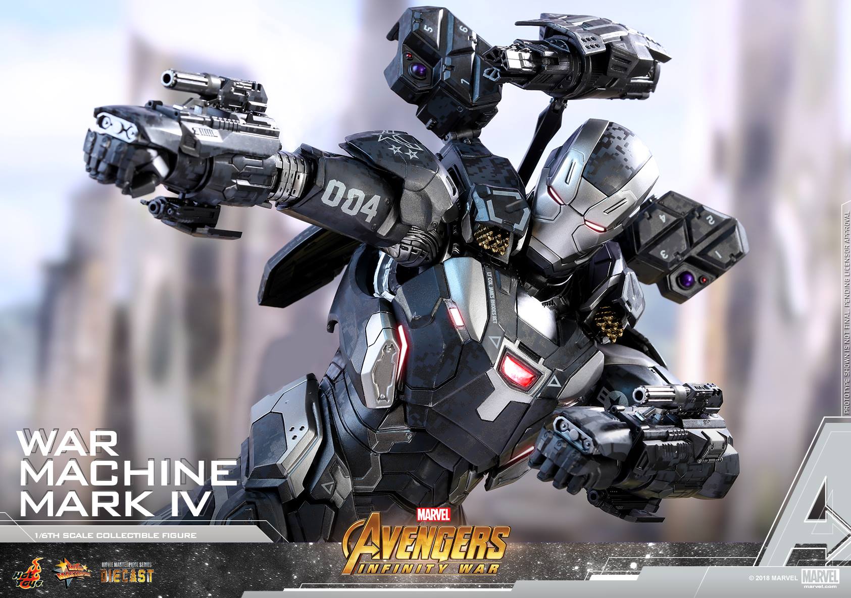 Hot Toys MMS499D26 AVENGERS: INFINITY WAR - WAR MACHINE MARK IV