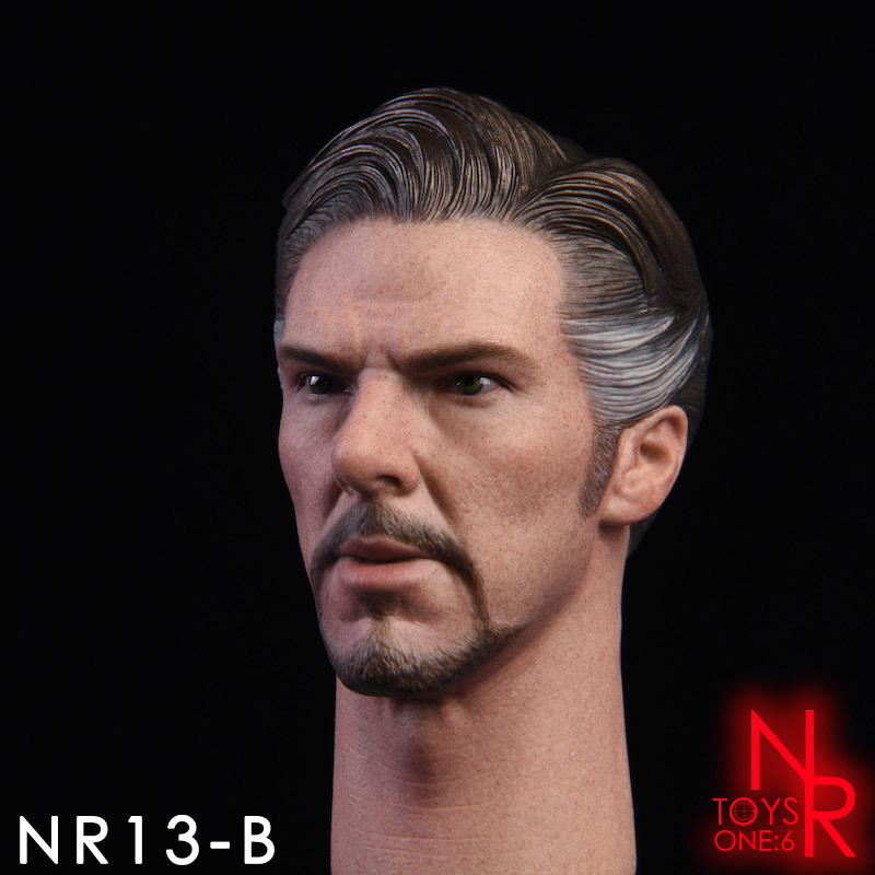 NRTOYS NR13B Dr.Singular 2.0 Headsculpt (White hair direct view)