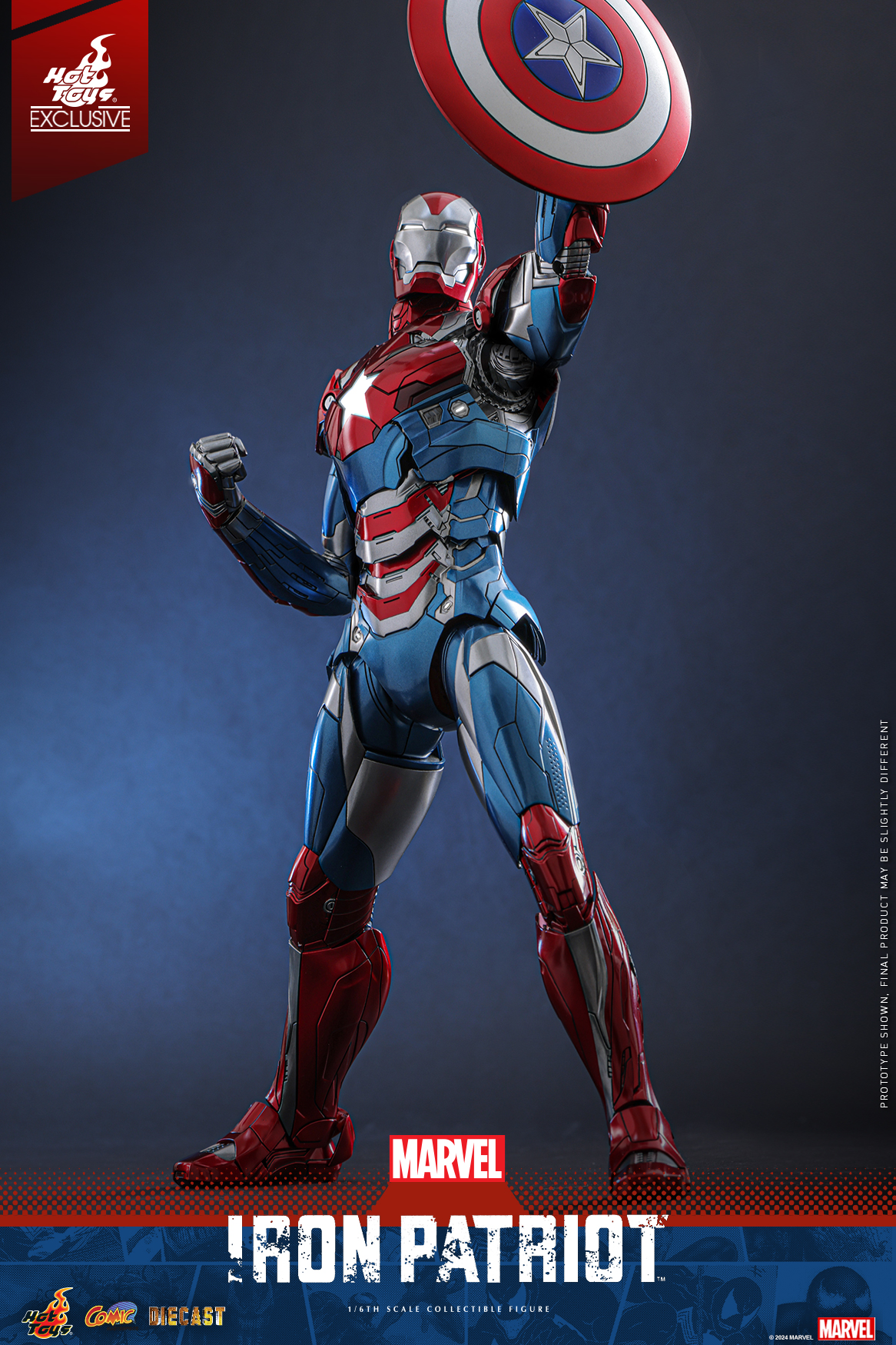 Hot Toys CMS021D68 Marvel Comics - Iron Patriot [Hot Toys Exclusive]