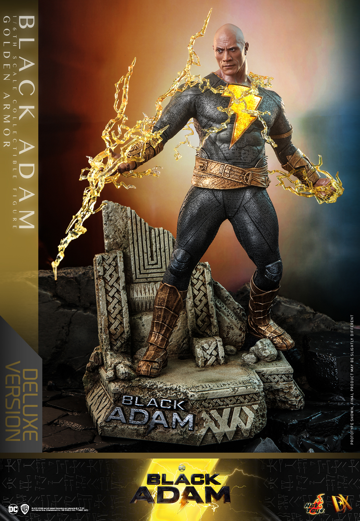 Hot Toys DX31 1/6 Black Adam - Black Adam [Golden Armor] (Deluxe Version)