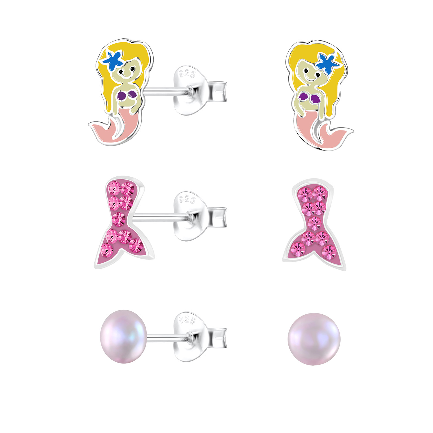 “เช็คสินค้าทัก line ก่อนโอนนะคะ”ต่างหูเงินแท้ 92.5% แบบเซต สำหรับเด็ก ผิวแพ่ง่าย พร้อมแป้นตันสีชมพู ไม่ทิ่มหลังหู