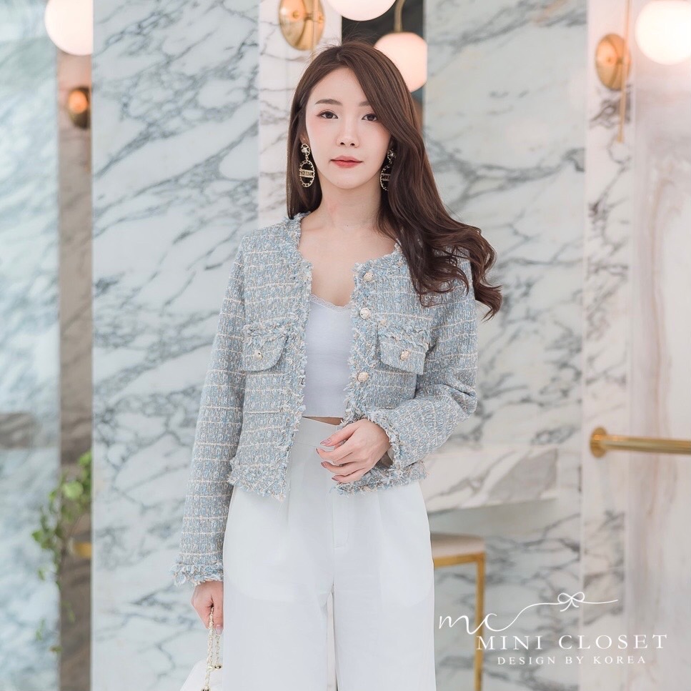 เสื้อคลุมทวีตสไตล์เกาหลี