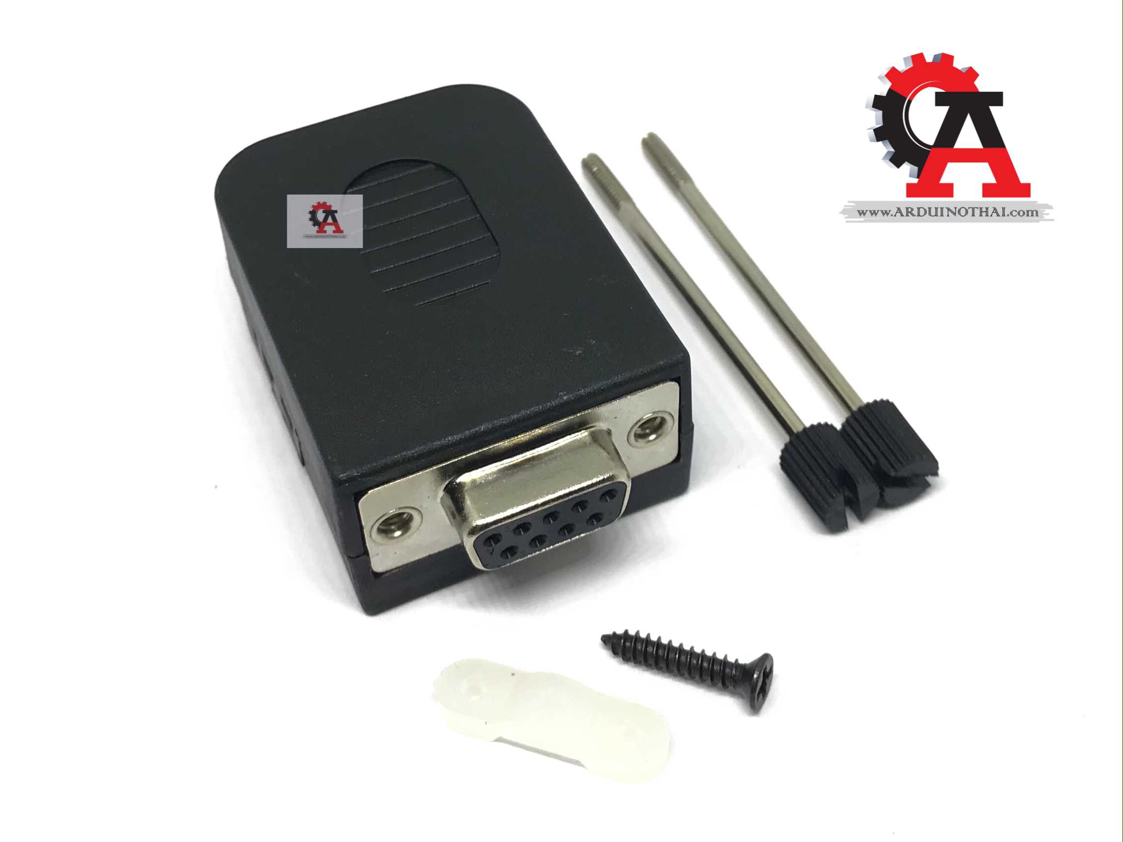 DB9 female cable adapter with housing 485 plug rs232 หัวแปลงตัวเมีย