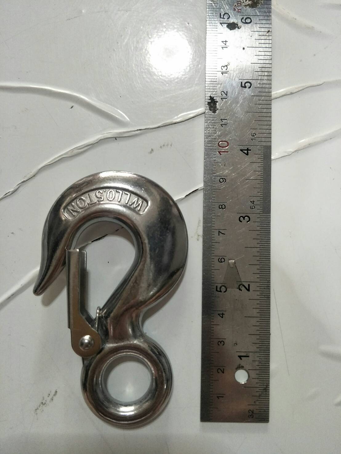 OT87 ตะขอลากสแตนเลส มีตัวล้อค 500 KG