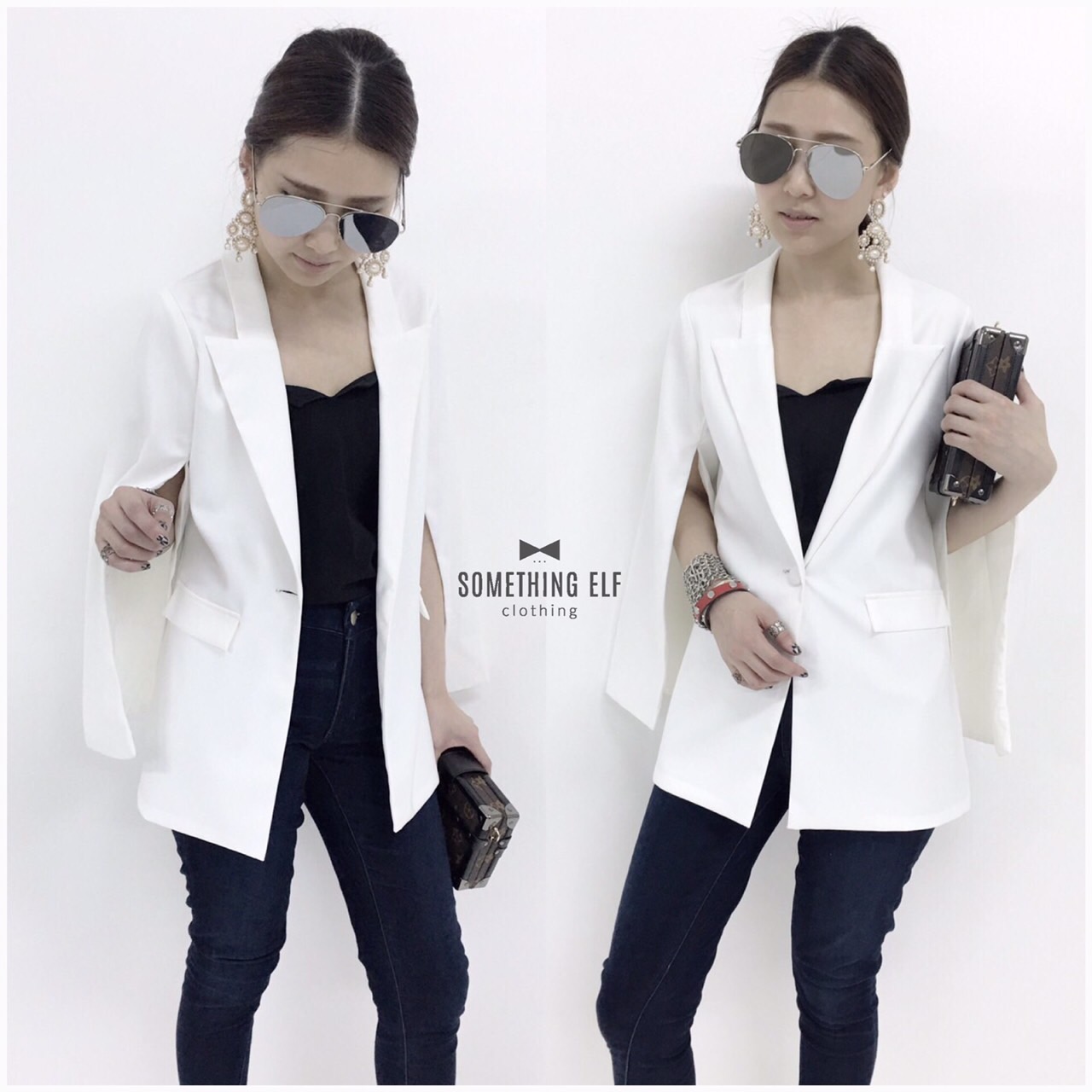 สูทแขนผ่า เนื้อผ้าอย่างดี มีเทคเจอร์ในตัว ผ้าไม่หนา สวมใส่สบาย งานมีซับในตามสีผ้าทั้งตัว ติดกระดุมปั๊ม 1 เม็ด แต่งกระเป๋า 2 ข้าง งานสวย ทรงเบสิคใส่ได้บ่อยค่ะ