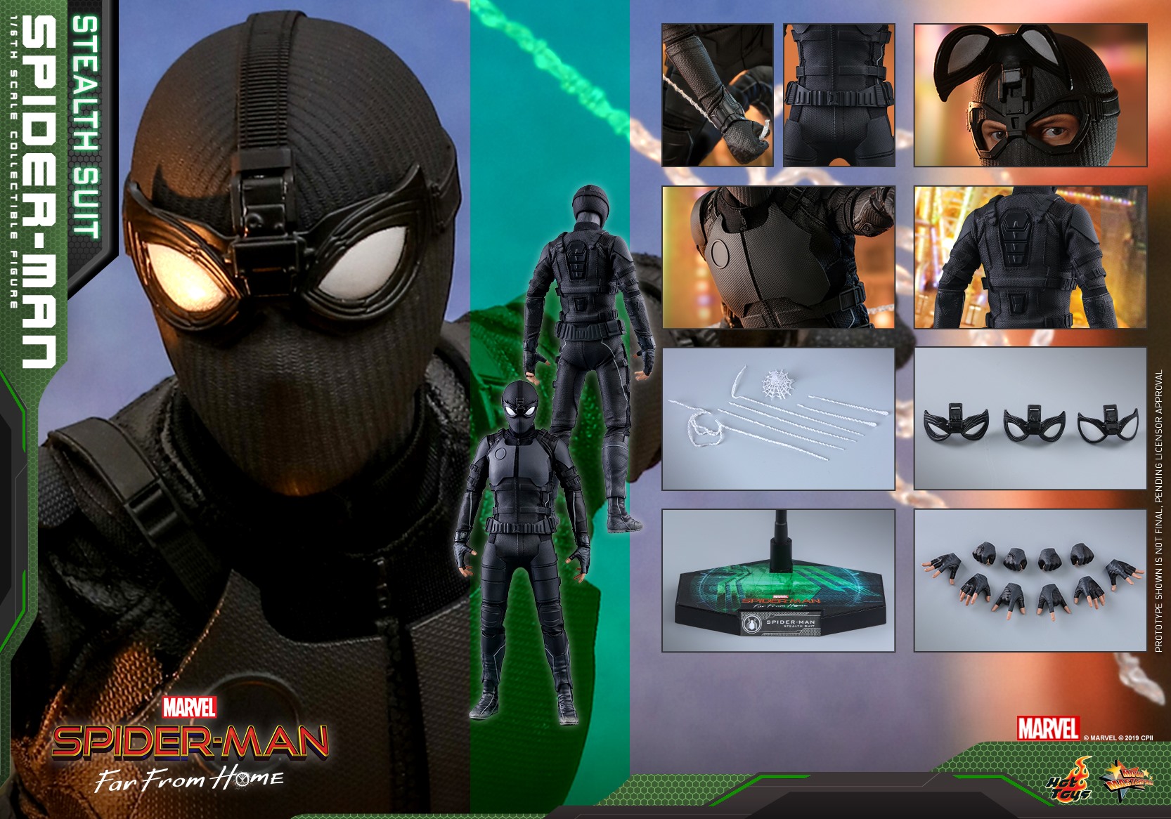 Hot Toys MMS540 Spider-Man: Far From Home - Spider-Man (Stealth Suit)