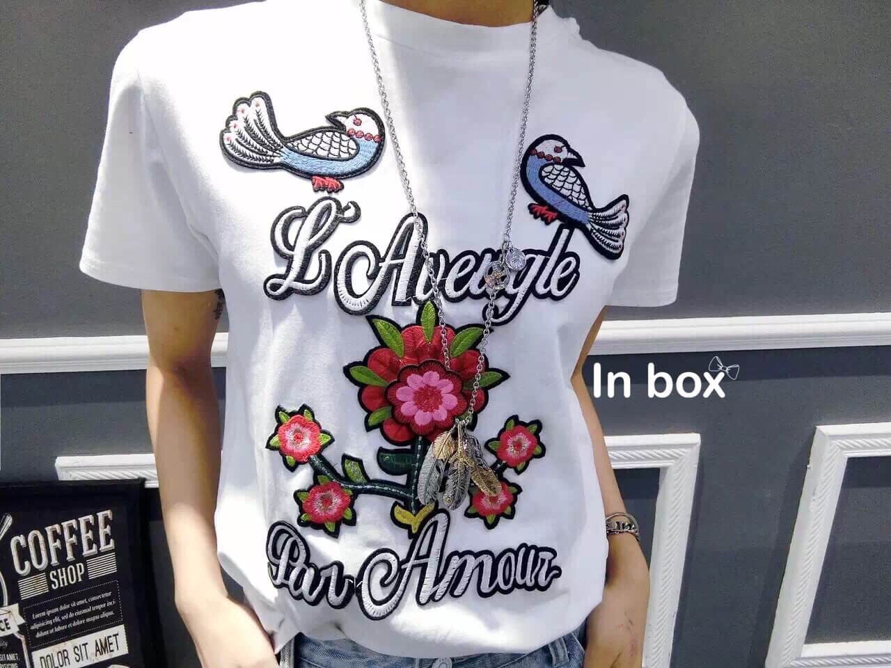 เสื้อยืด Gucci new collaction 2016 งานปักเน้นๆ งานคุณภาพดี มีป้ายคอ