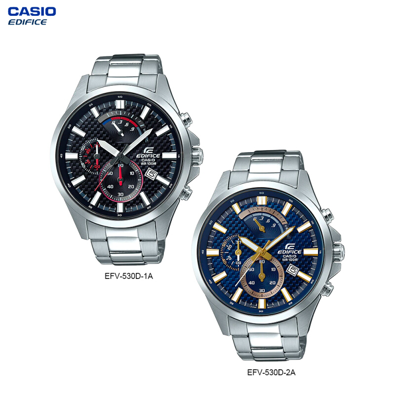 นาฬิกาข้อมือ Casio Edifice Chronograph EFR-530 Series EFV-530 EFV-530D EFV-530D-2A EFV-530D-2A