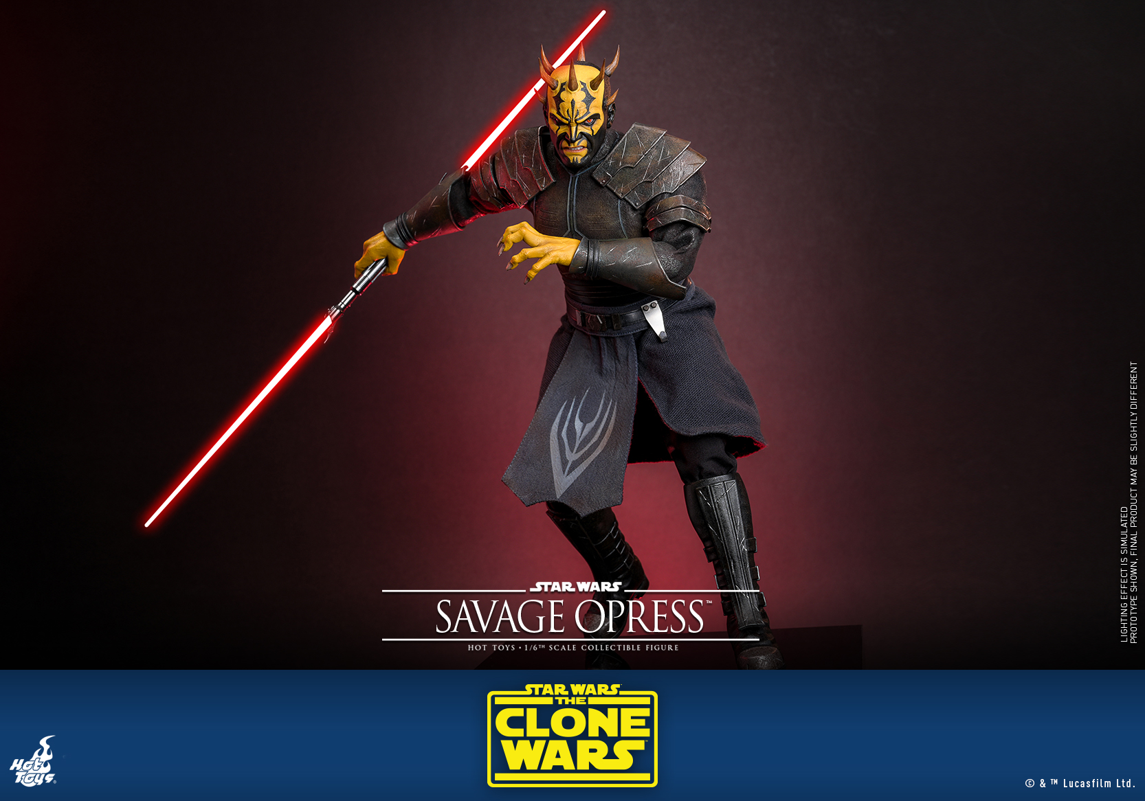 Hot Toys TMS136 Star Wars: The Clone Wars - Savage Opress