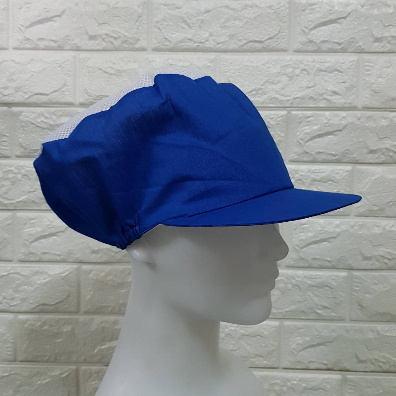 หมวกคลุมผมตาข่ายบน หมวกแม่ครัว หมวกพ่อครัว หมวกทำอาหาร หมวกโรงงาน หมวกพนักงานฝ่ายผลิต หมวกอุตสาหกรรม หมวกคลุมเก็บผมชาย-หญิง