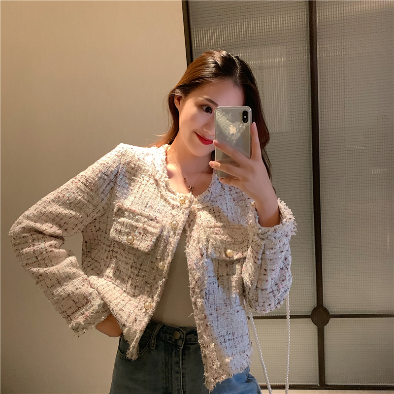 Blazer tweed เสื้อคลุมผ้าทวีตChanel สไตล์เกาหลี