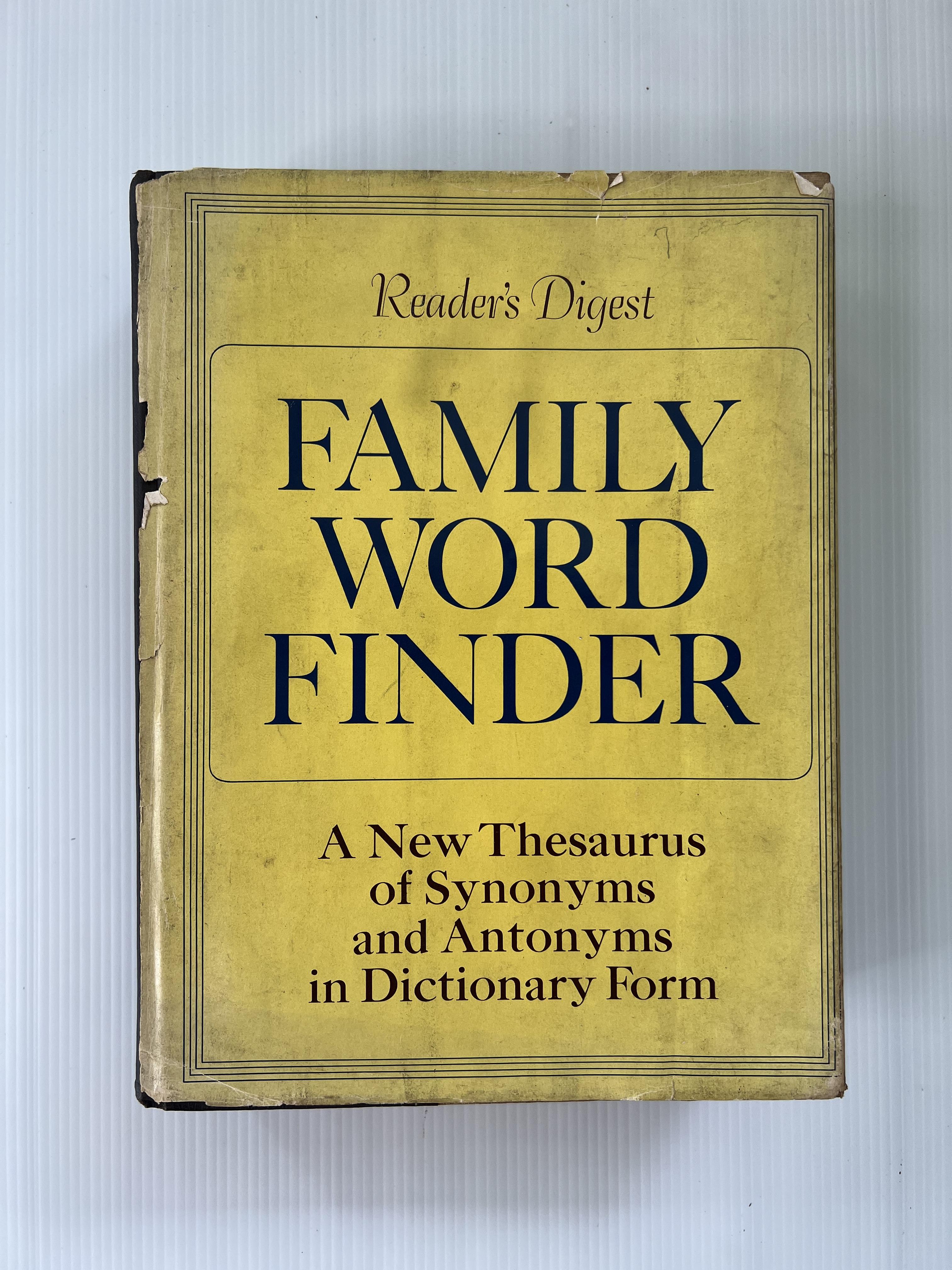 reader's digest family word finder Reader's January 1, 1992 75-80 % Hardcover