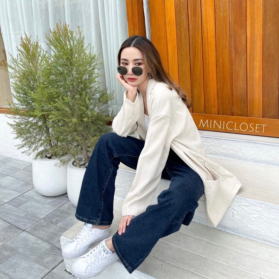 Blazer เบลเซอร์ สูทลำลองหญิง ผ้าลูกฟูก