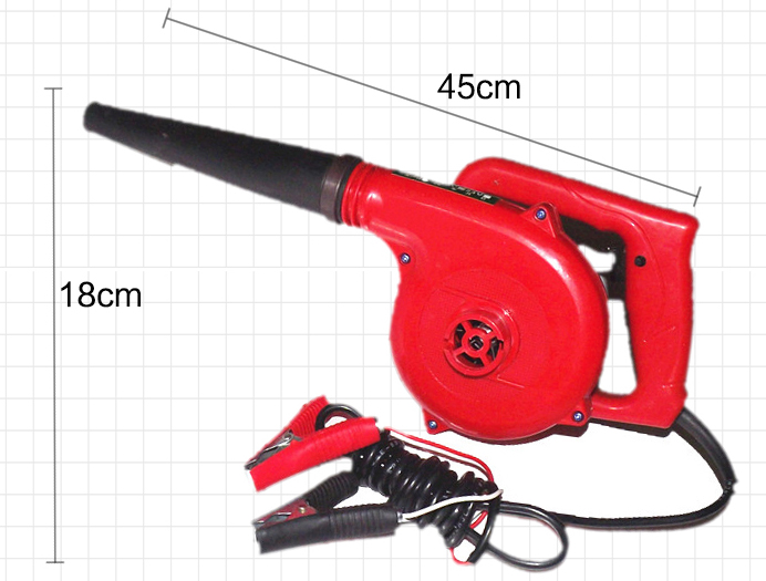ES08 เครื่องเป่าลม โบลวเวอร์ใช้ไฟแบตเตอรี่ 12 v กำลังไฟ 600 วัตต์