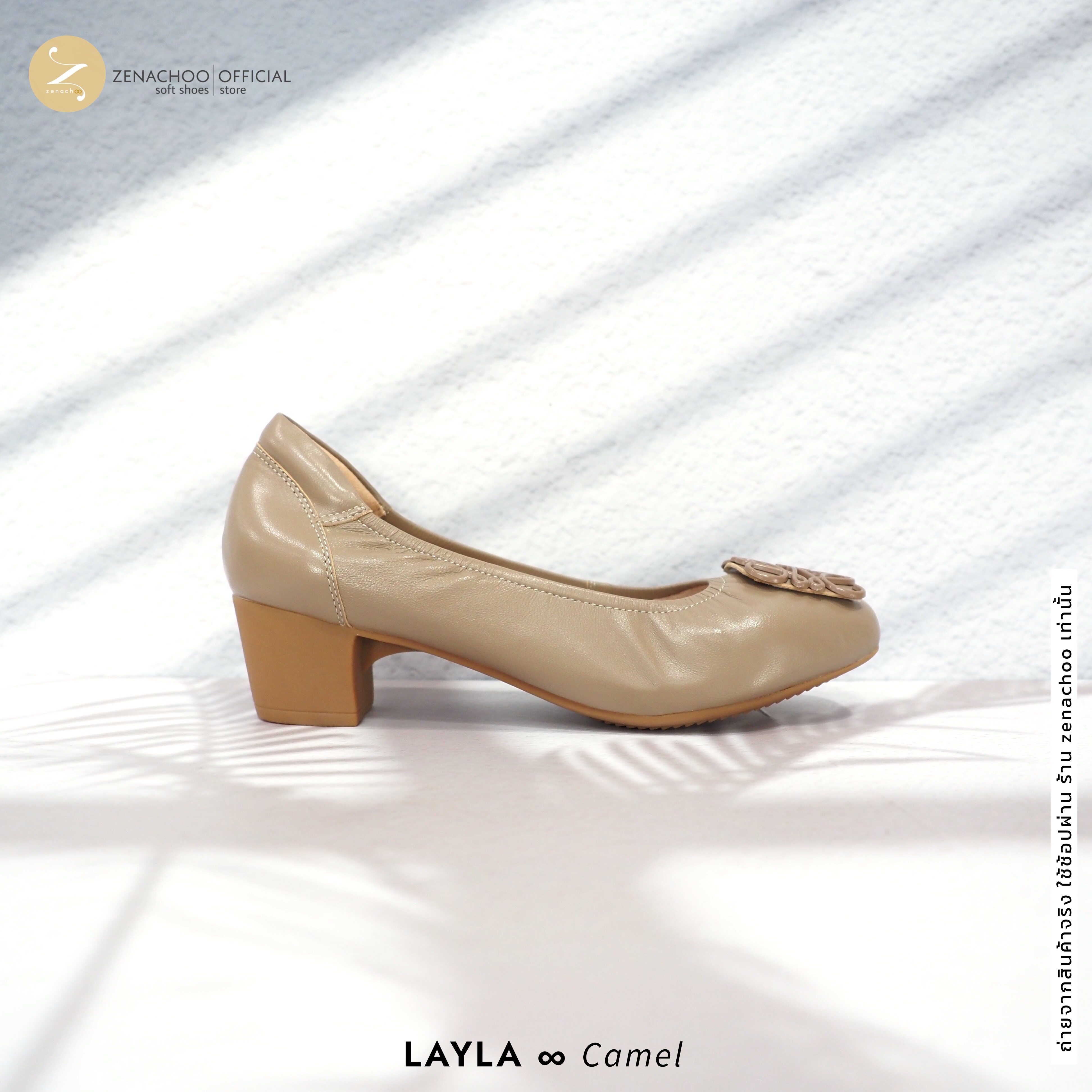 ทรงปกติ:เปลี่ยนไซส์ได้-ไม่รับคืน::Zenachoo รุ่น LAYLA สูง 2นิ้ว รองเท้าสุขภาพ แม่เหล็กนวัตกรรมญี่ปุ่น