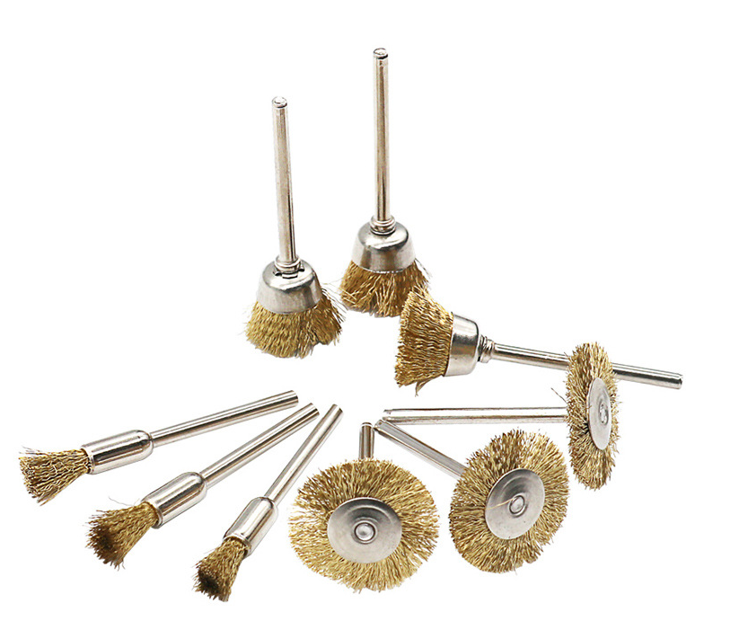 DG23 ชุดใบขัดทองเหลือง แกน 3 มิล 9 ดอก