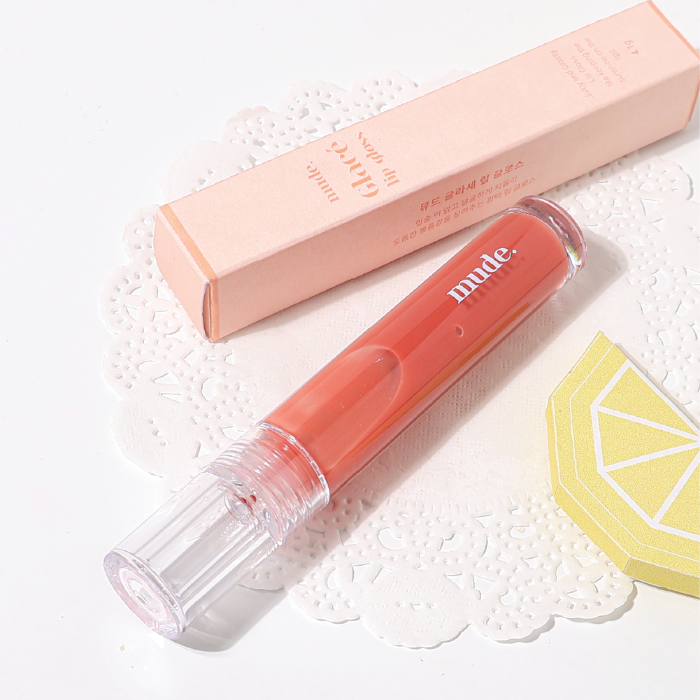 MUDE GLACE LIP GLOSS 01 PINK ADE 4.1G. (ลิปกลอส)