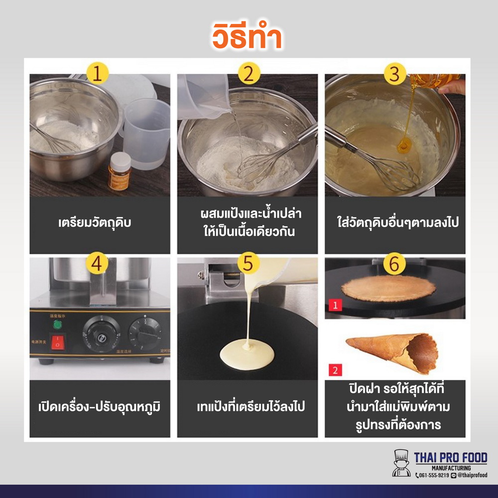 เครื่องทำกรวยไอศกรีม,ทำวาฟเฟิลไอศกรีม