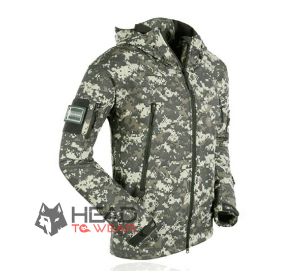 เสื้อแจ็คเก็ต Tactical กันน้ำ : ลายพราง Digital (ACU) รหัส JT005