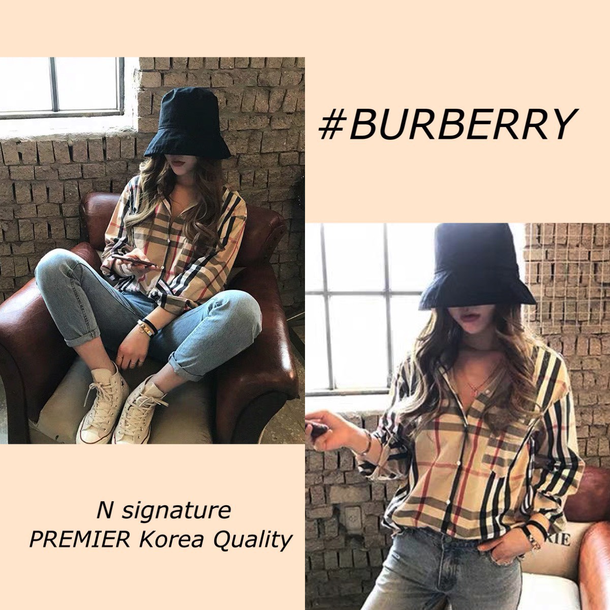 เสื้อเชิ้ตลายสก๊อตสไตล์BB