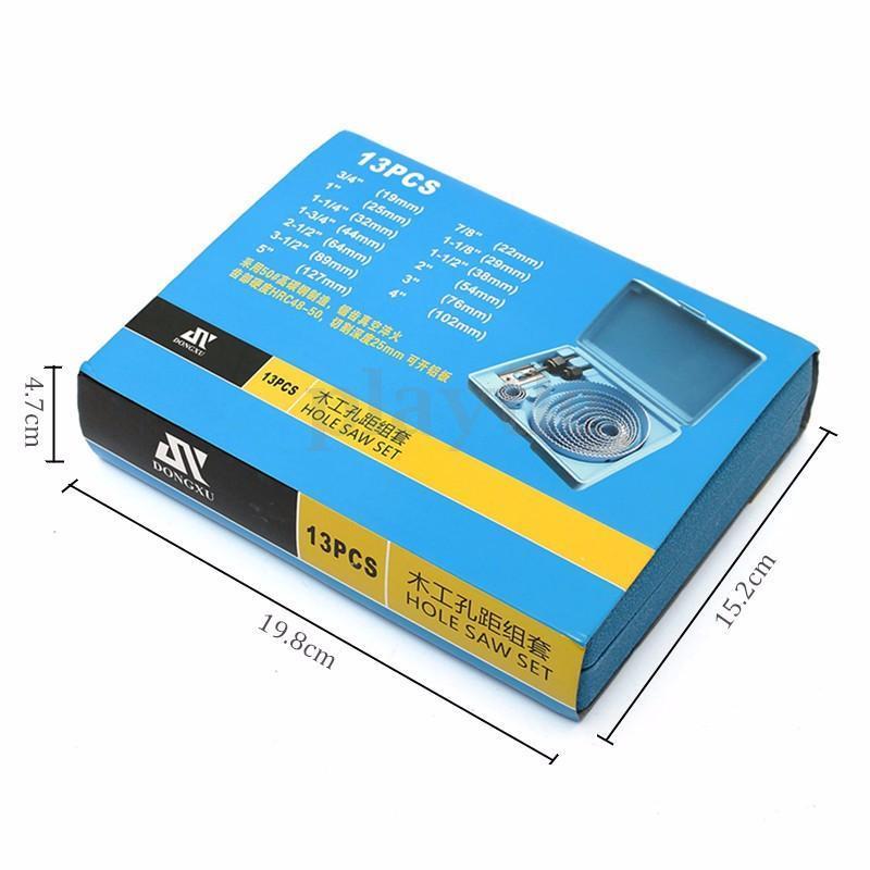 H01 ชุดโฮลซอ ดอกเจาะลูกบิด ชุด13 ดอก 19-127 มิล