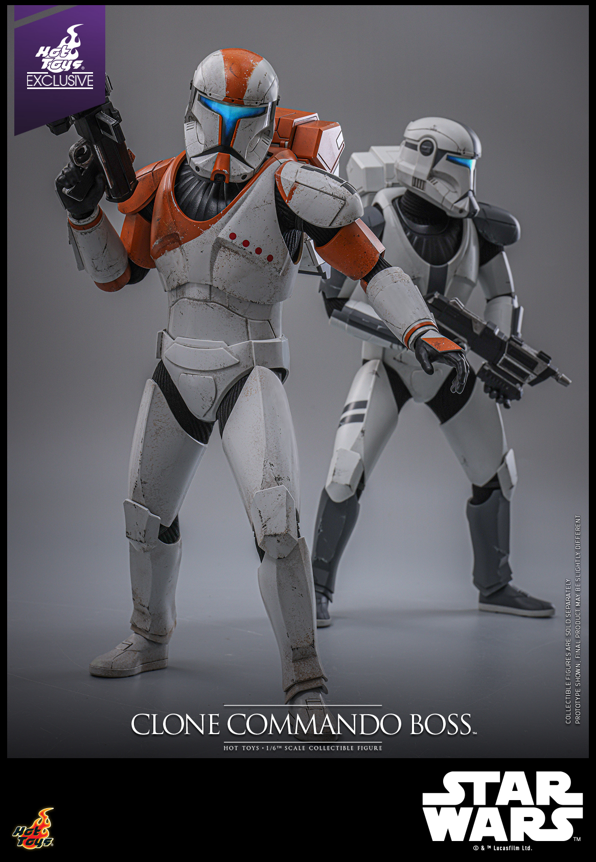 Hot Toys TMS151 Star Wars: The Clone Wars - Clone Commando Boss [Hot Toys Exclusive]