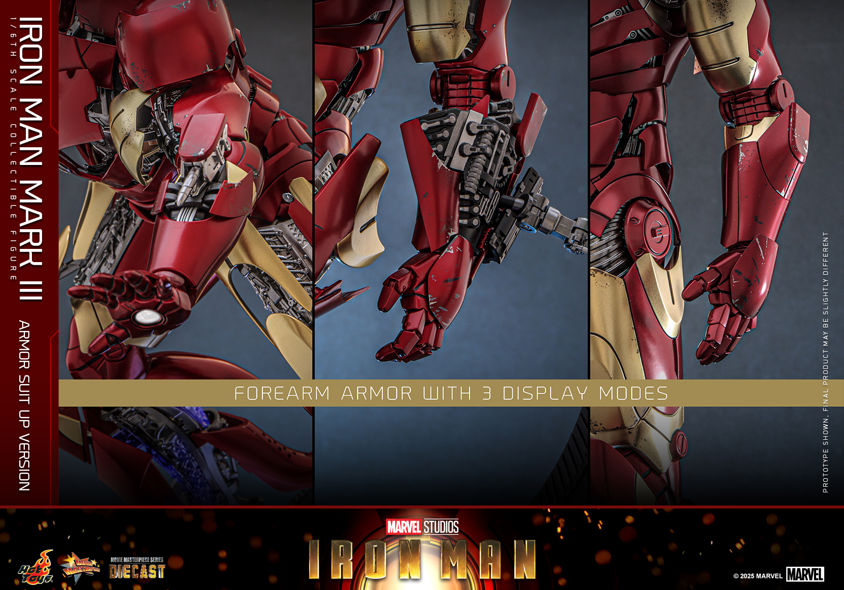 Hot Toys MMS825D72 Iron Man - Iron Man Mark III (Armor Suit Up Version)
