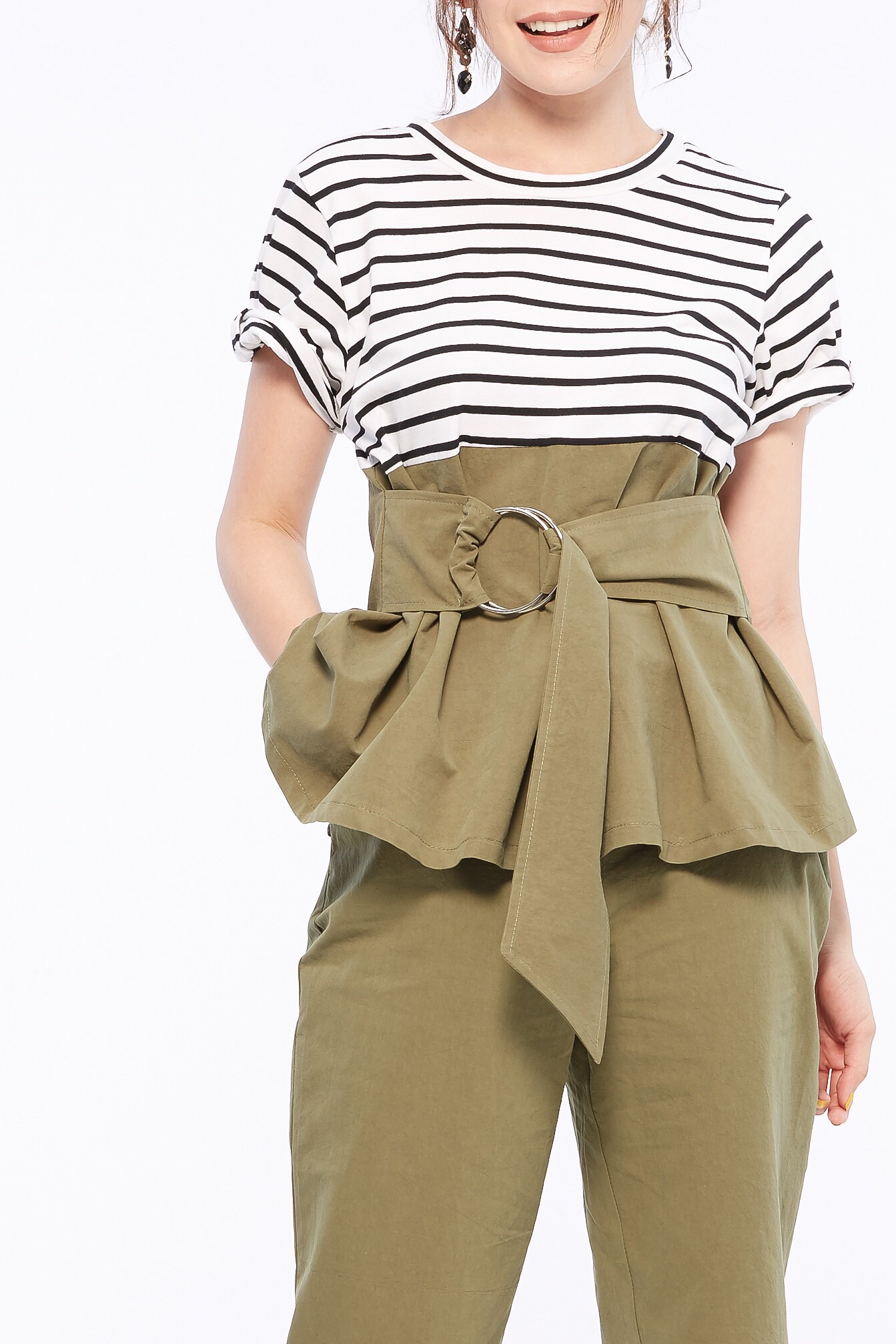 ชุดเซ็ท2ชิ้น ชุดเซ็ทผู้หญิง ชุดเสื้อ+กางเกงขายาว เข้าเซตสวยๆชิคๆ