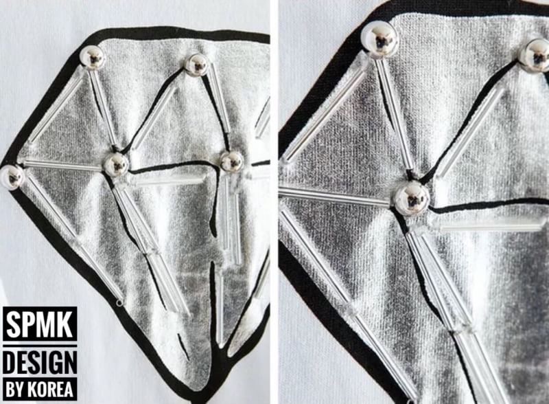 BRAND: SPMK เสื้อยืดเพชรปักเก๋มากๆรุ่นเชือกผูกเอวทำให้ดูเอวคอดขึ้นอยู่กับรูปร่างแต่ละคนจะผูกมากผูกน้อย สามารถดีไซน์ได้ดังใจ ผ้าดีมีน้ำหนัก ทรงสวยน่ารักมว๊ากๆ