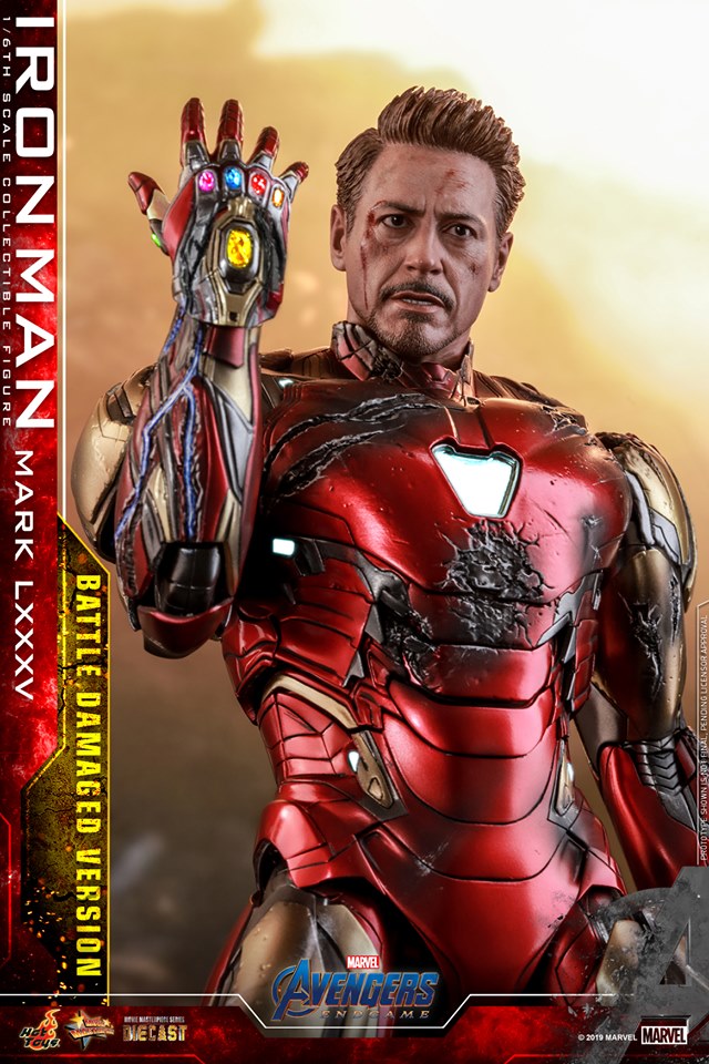 Hot Toys MMS543D33 Avengers: Endgame 1/6 Iron Man Mark LXXXV (Battle Damaged Version)