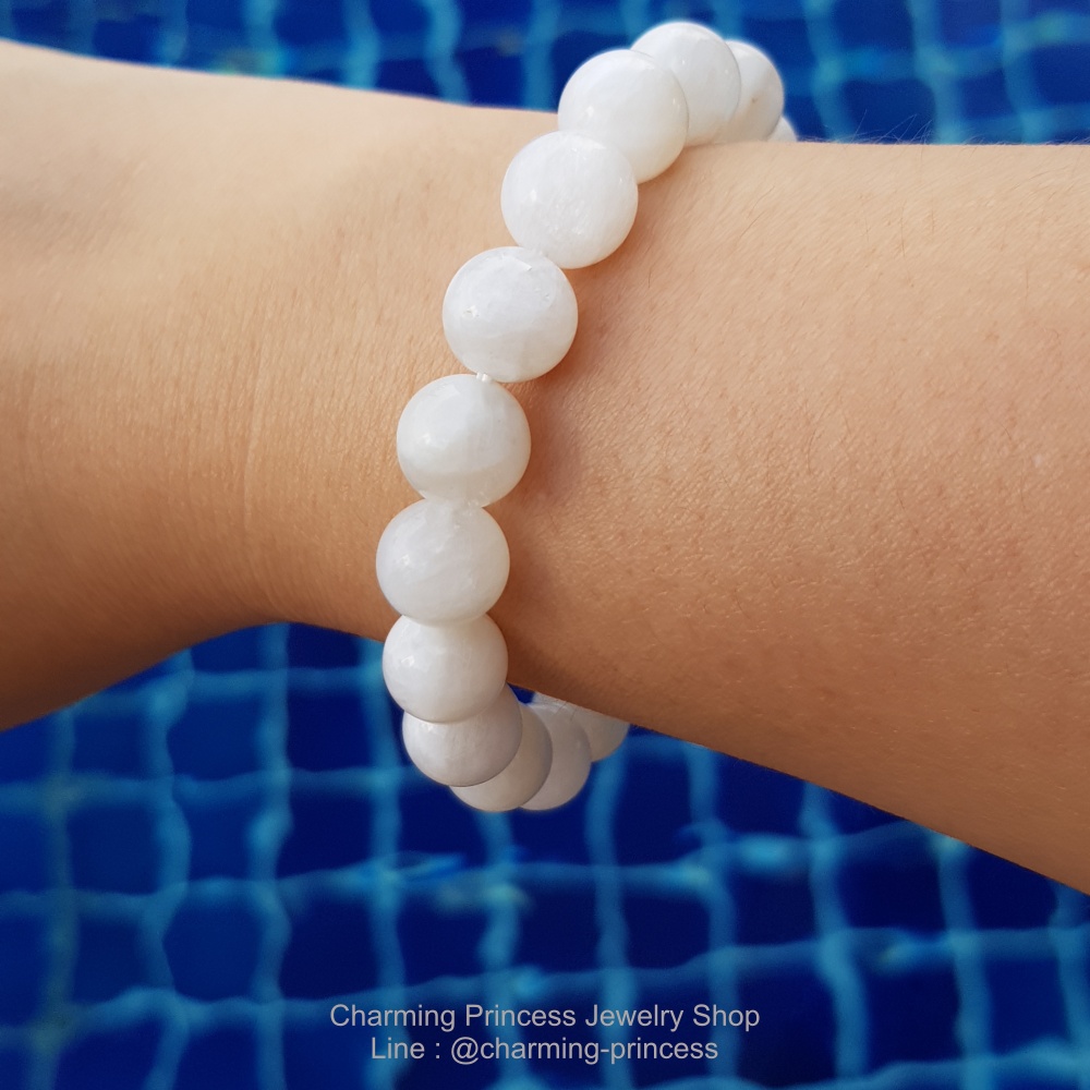 ราศีเมถุน หินนำโชคราศีเมถุนหรือผู้ที่เกิดเดือนมิถุนายน Moonstone มูนสโตน 10 มม (15 มิถุนายน – 14 กรกฎาคม)