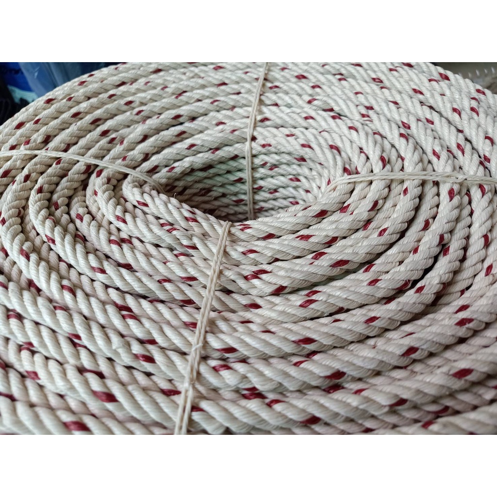 เชือกใยยักษ์ ขนาด 10 mm. ความยาว 200 เมตร/ม้วน ชักรอก โยงปั้มน้ำ งานก่อสร้าง พร้อมส่ง