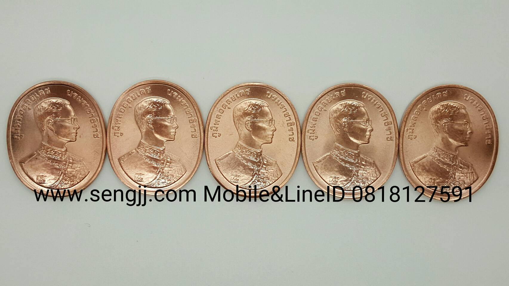 เหรียญทองแดงที่ระลึกพุทธปัญจภาคี 5 องค์ พิธีใหญ่