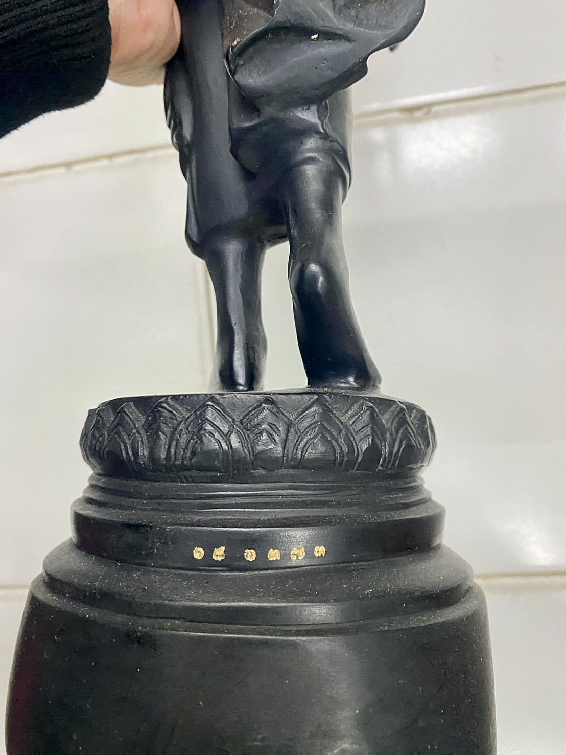 พระ25พุทธศตวรรษ ปี2545 ทองเหลือง สูง21นิ้ว พระพุทธรูปปางลีลา ประธานพร