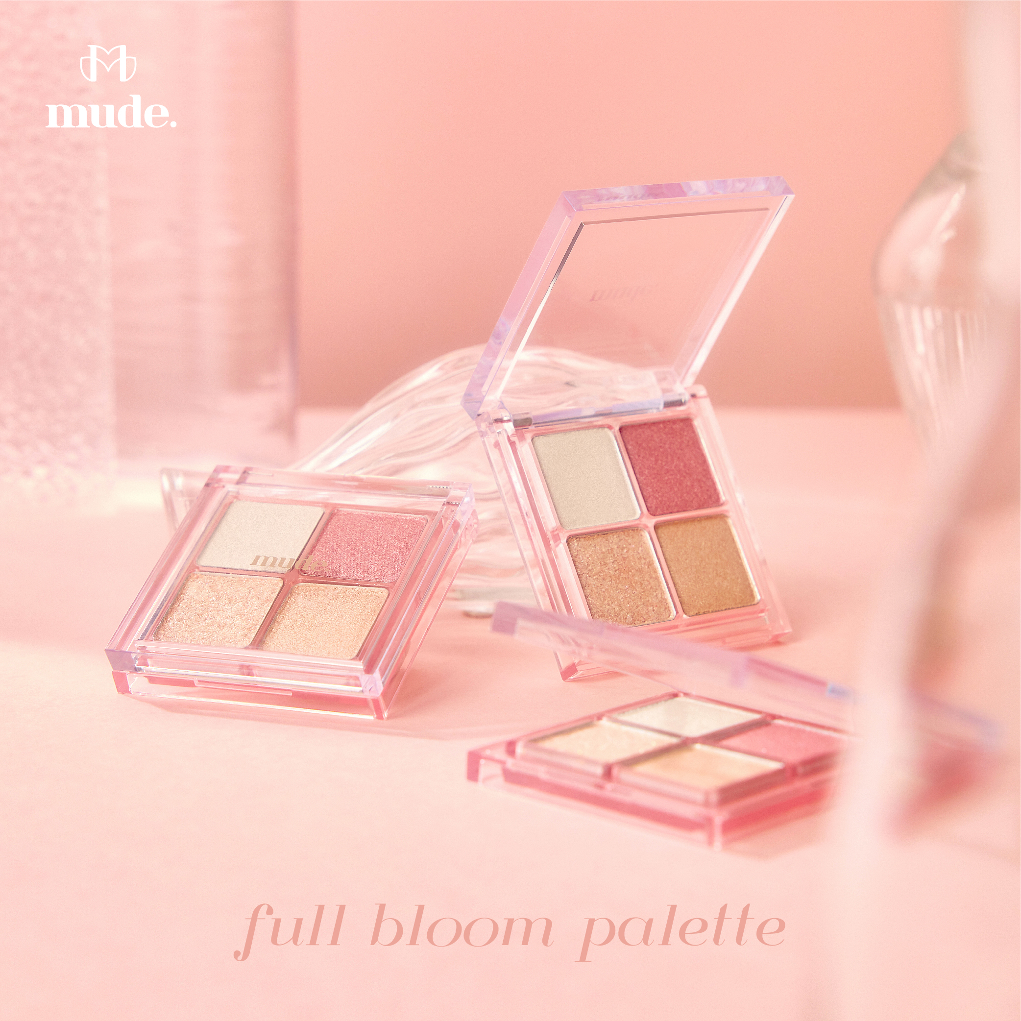 MUDE FULL BLOOM PALETTE 01 BLOOMING 3.8G. ( อายแชโดว์ ชิมเมอร์ กลิสเตอร์ )