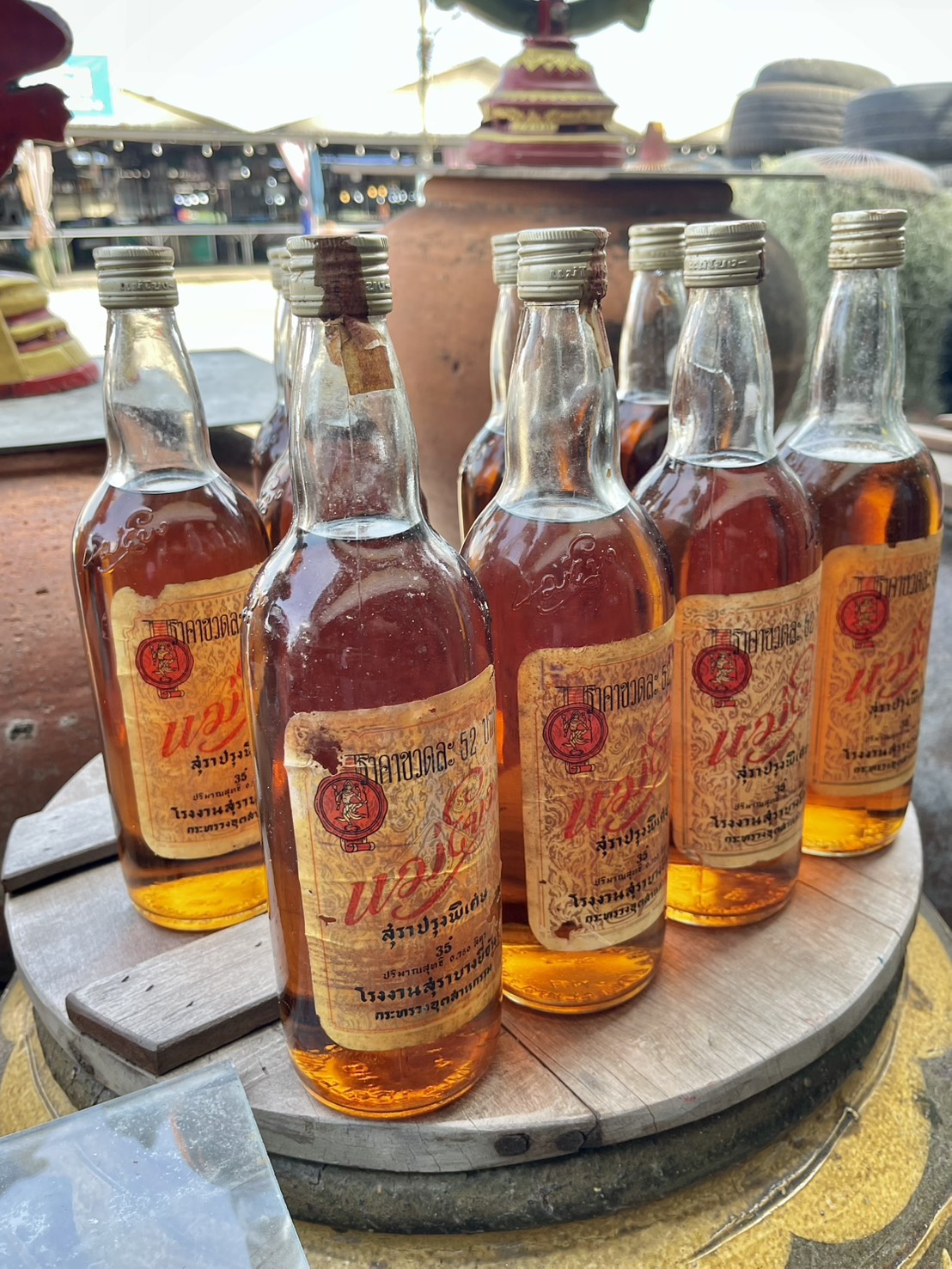 เหล้าแม่โขง แม่โขง กลม ขนาด750cc เหล้าแม่โขงเก่า