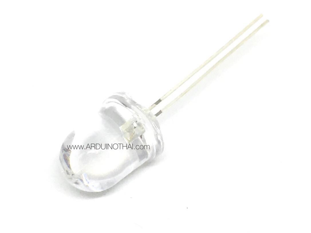 10MM LED White to Yellow (ใสเป็นส้มเหลือง)