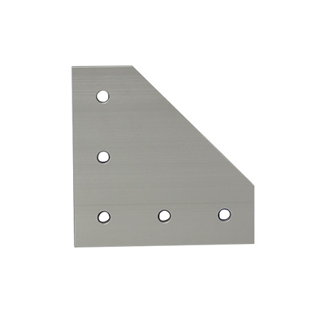 Corner Plate Bracket L-shaped 5-hole White 4040L