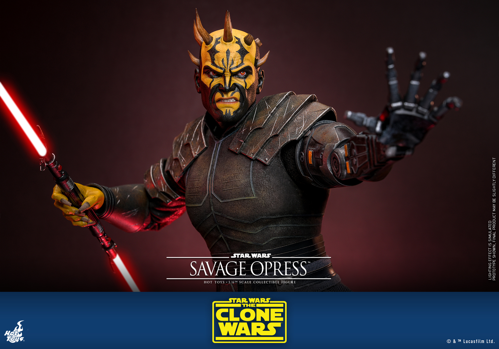 Hot Toys TMS136 Star Wars: The Clone Wars - Savage Opress