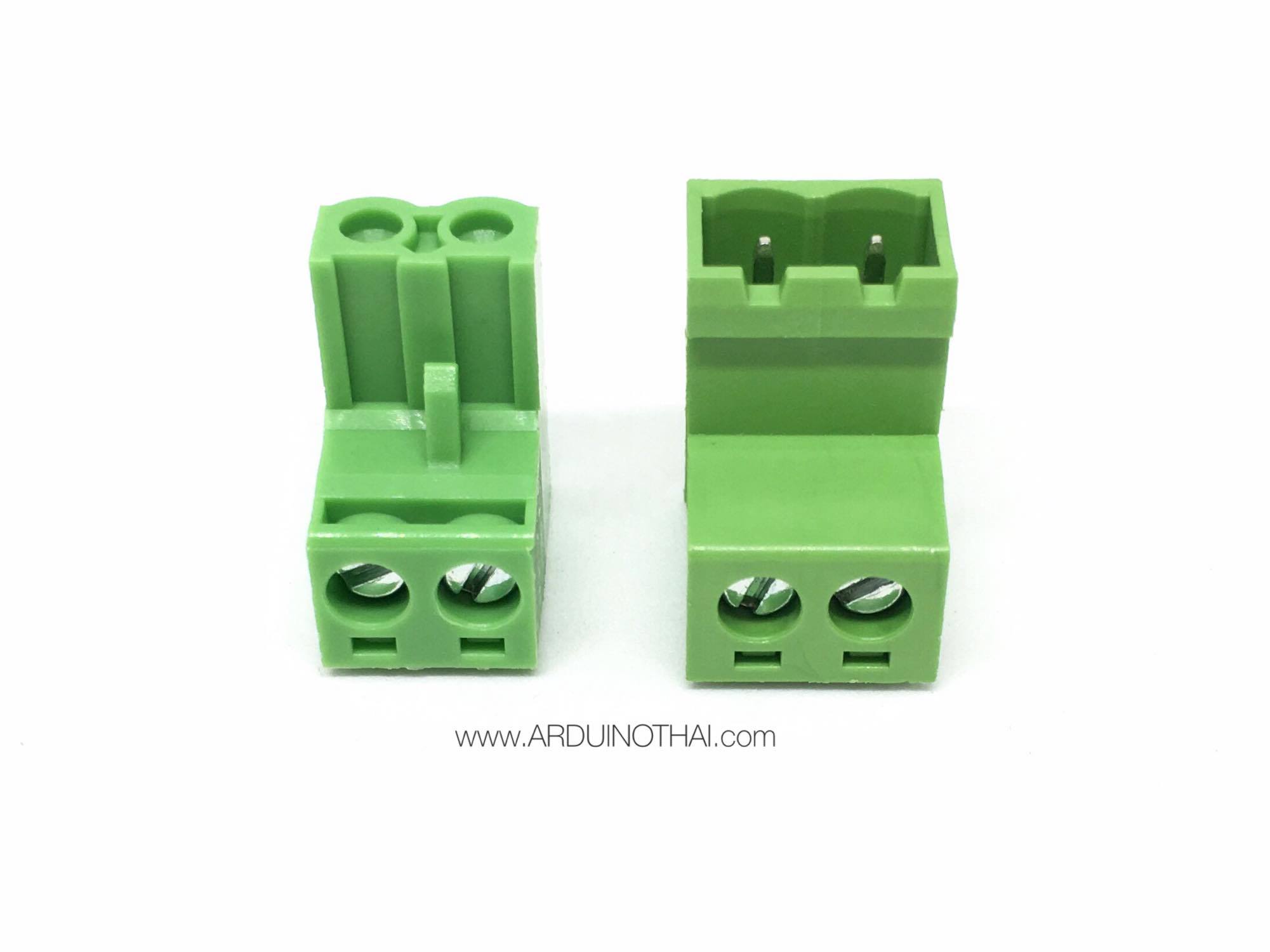 Green connector 2P (5.08mm)
