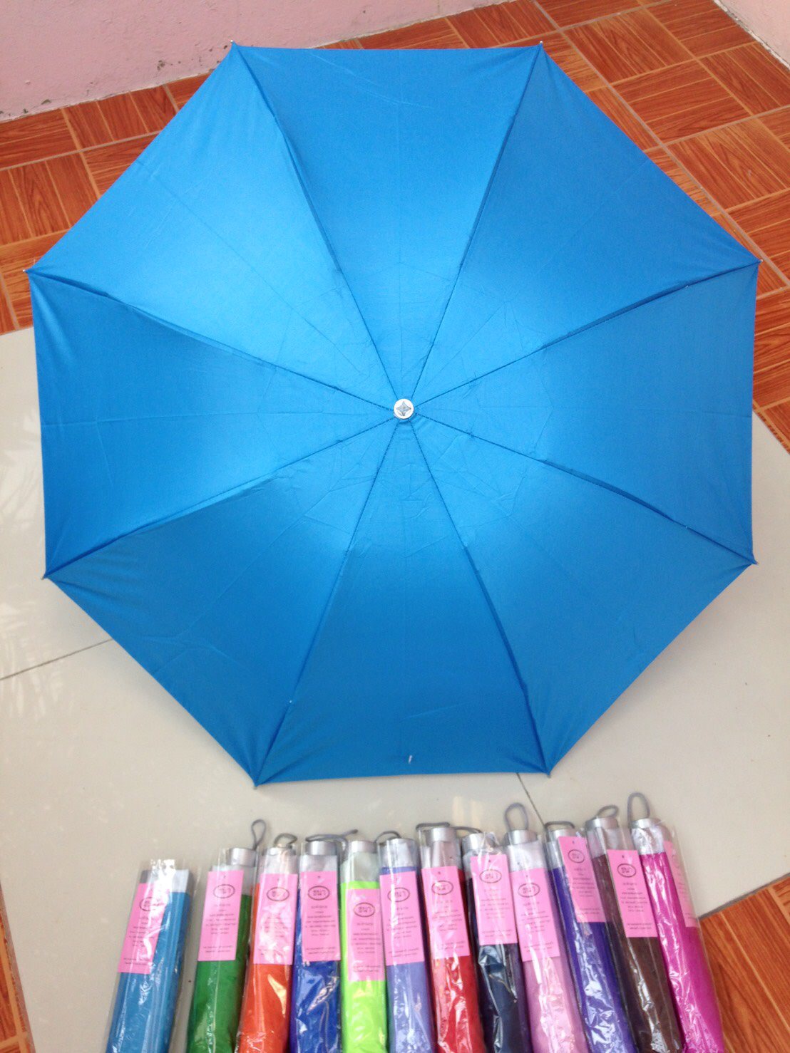 ร่มพับ3ตอนมียูวี8ก้าน