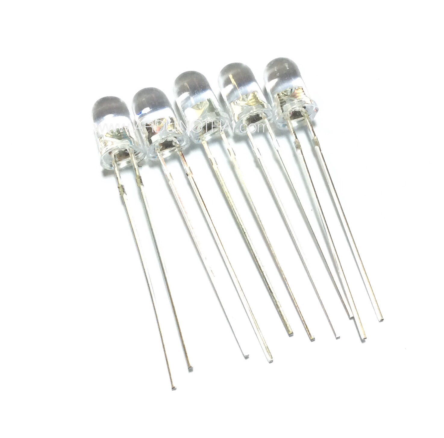 5mm LED White (จำนวน 5 ดวง)