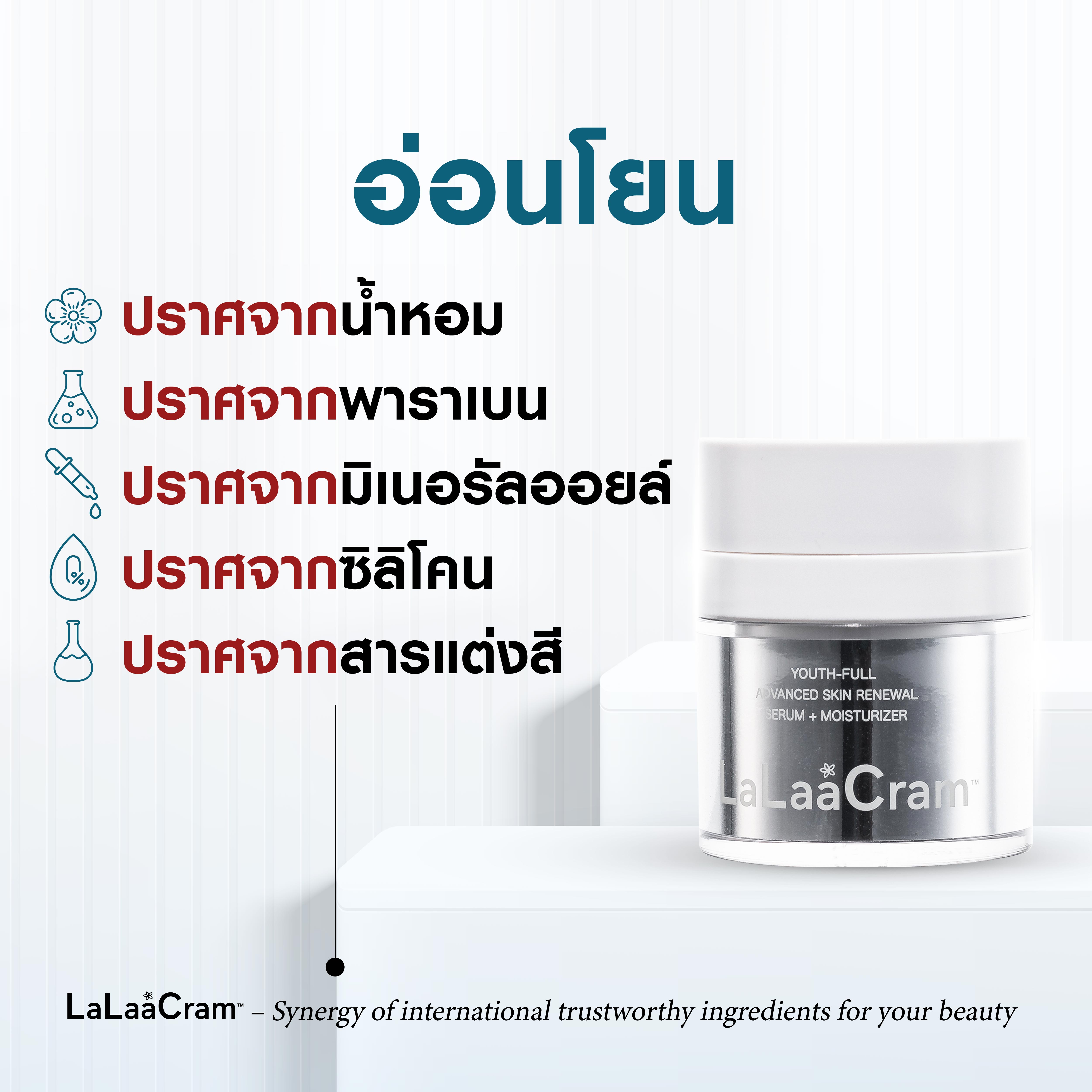 ส่งฟรี ครีมผิวเด็ก ย้อนวัยผิว La Laa Cram 2in1 Serum + Moisturizer ไว้ในกระปุกเดียว สารสกัดระดับโลก 11 ชนิด มาตรฐานสากล เข้มข้นอ่อนโยนต่อทุกสภาพผิว ชิ้น
