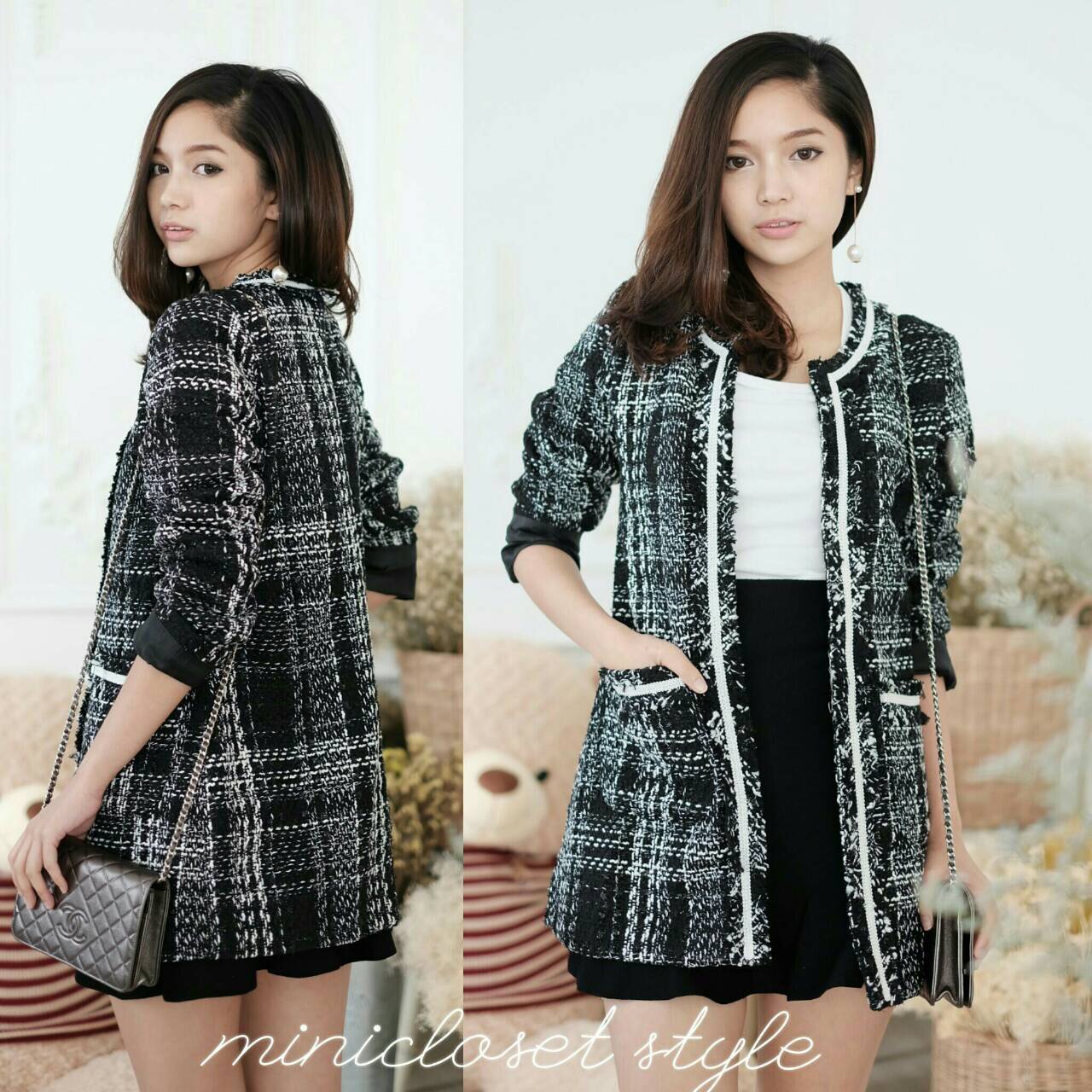 เสื้อคลุมผ้าทวิต เสื้อคลุมยาว เสื้อคลุมผ้าทวีต