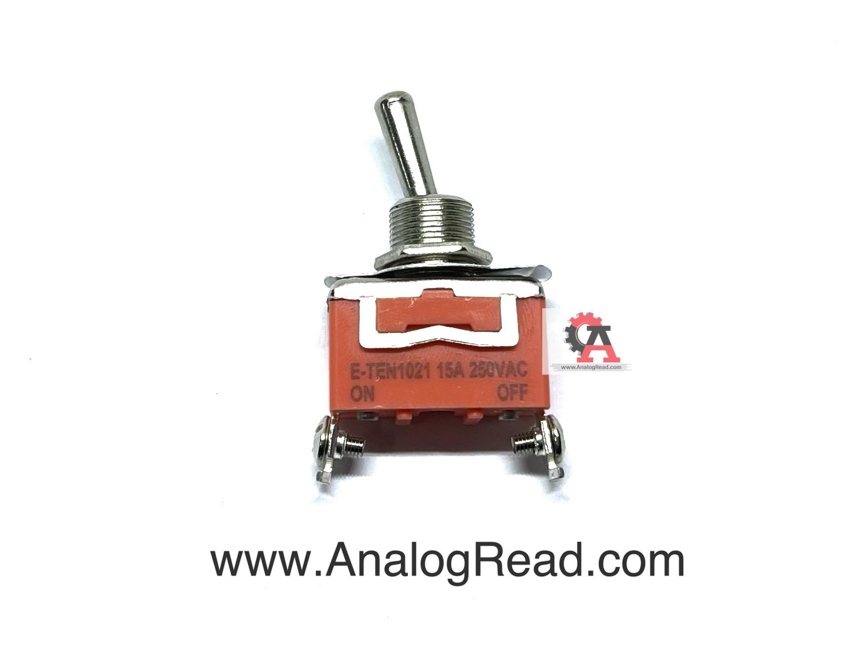 สวิตช์โยก 2ทาง 2ขา E-TEN1021 250V 15A(ON-OFF)