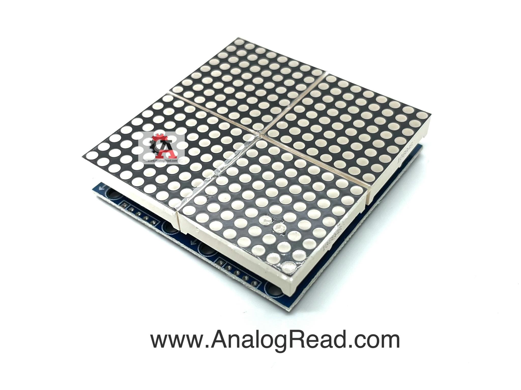 MAX7219 dot matrix module 8x8 4 ชุด 16x16 dot สีแดง