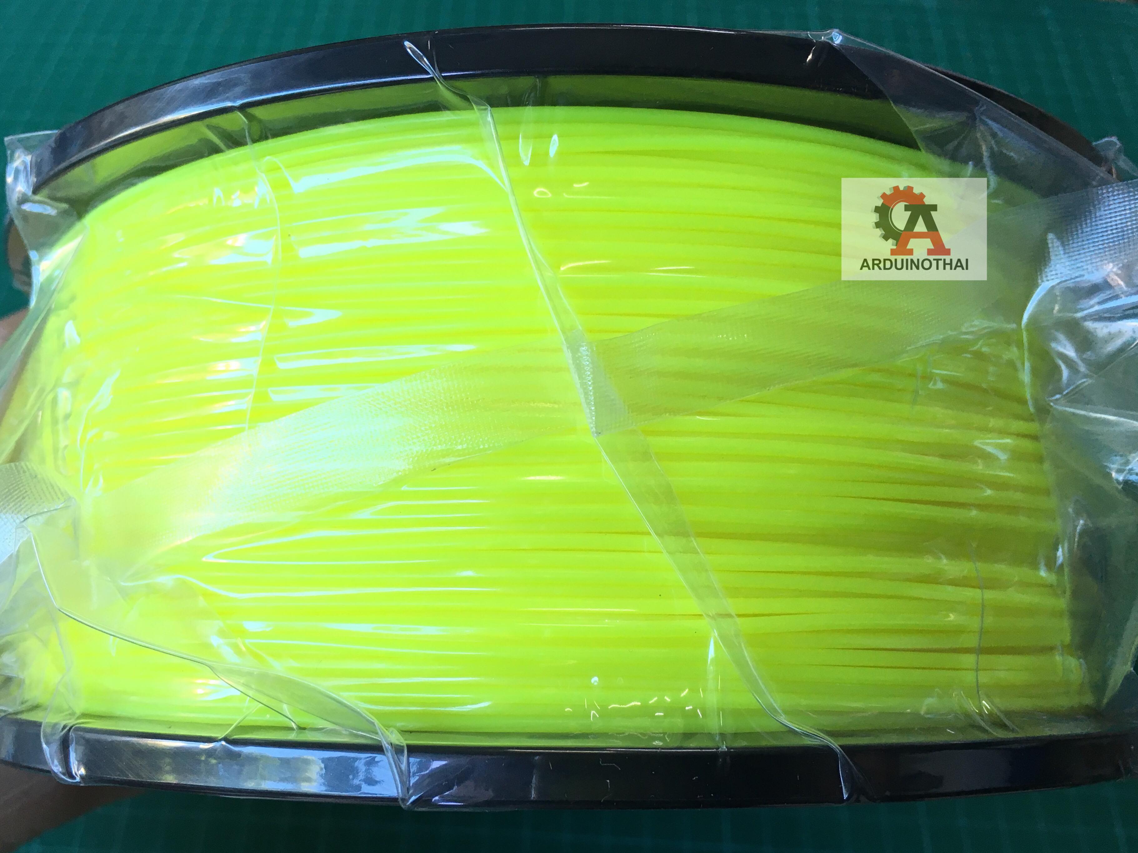 เส้นวัสดุ ABS ม้วนละ 1 กิโลกรัม (FLUORESCENT YELLOW)