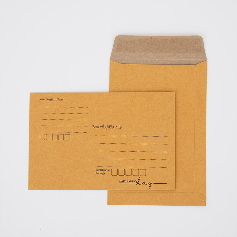 ซองเอกสาร ซองพัสดุไปรษณีย์ สีน้ำตาล KA 125 แกรม มีพิมพ์ ยกลัง 9x12.75 นิ้ว