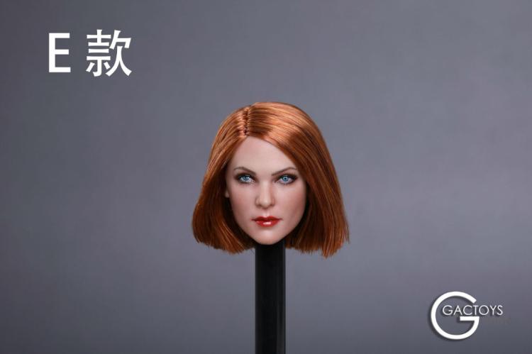 GACTOYS GC019A,C,D,E,F European and American Cold Female Head